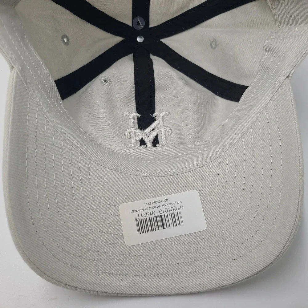 New York Mets Hat Strapback New Era Gray MLB Baseball Logo Casual Classic Men